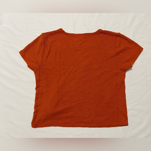 Madewell Texture & Thread Wrap-Tie Top - Picture 6 of 11